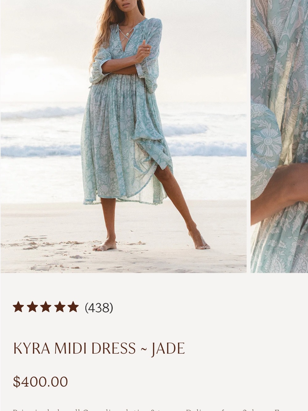 Daughters of India Kyra Midi Dress - Jade